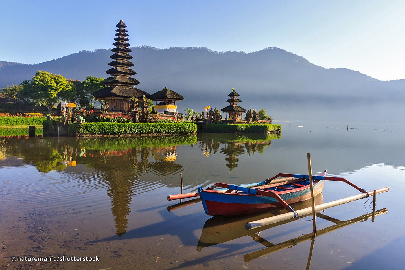 Ulun Danu Beratan Temple Bali Kupu Kupu Barong